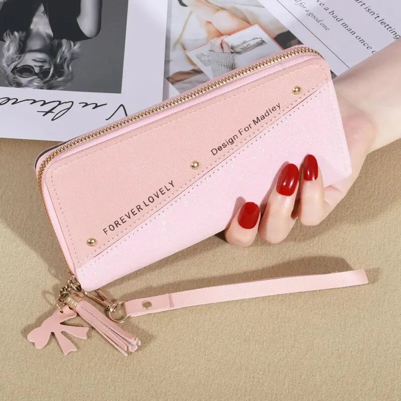 Portefeuille femme cuir - Paillette étincelante La Poche Fine