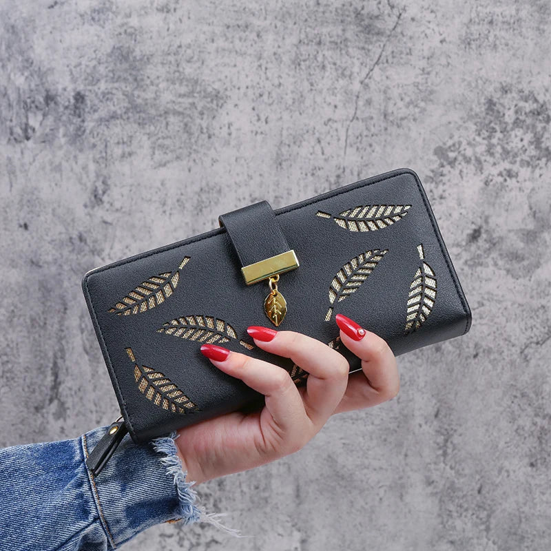 Portefeuille femme - La feuille dorée La Poche Fine